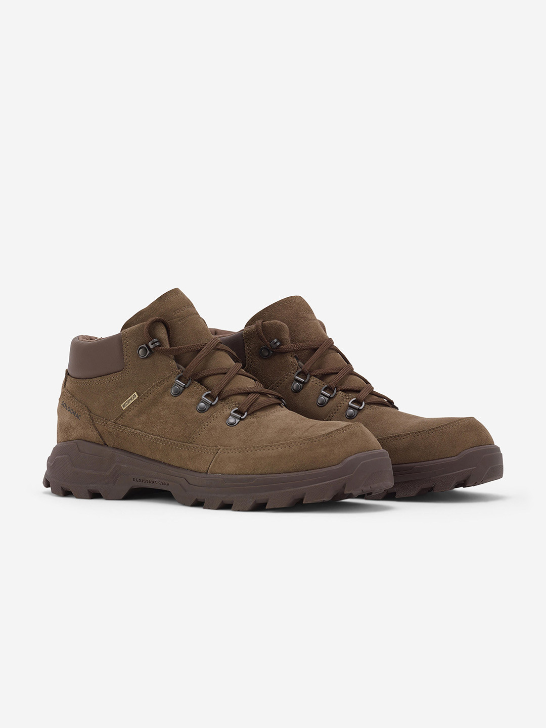 Decathlon Solognac Men Brown Mid-Ankle Waterproof Hiking Shoe