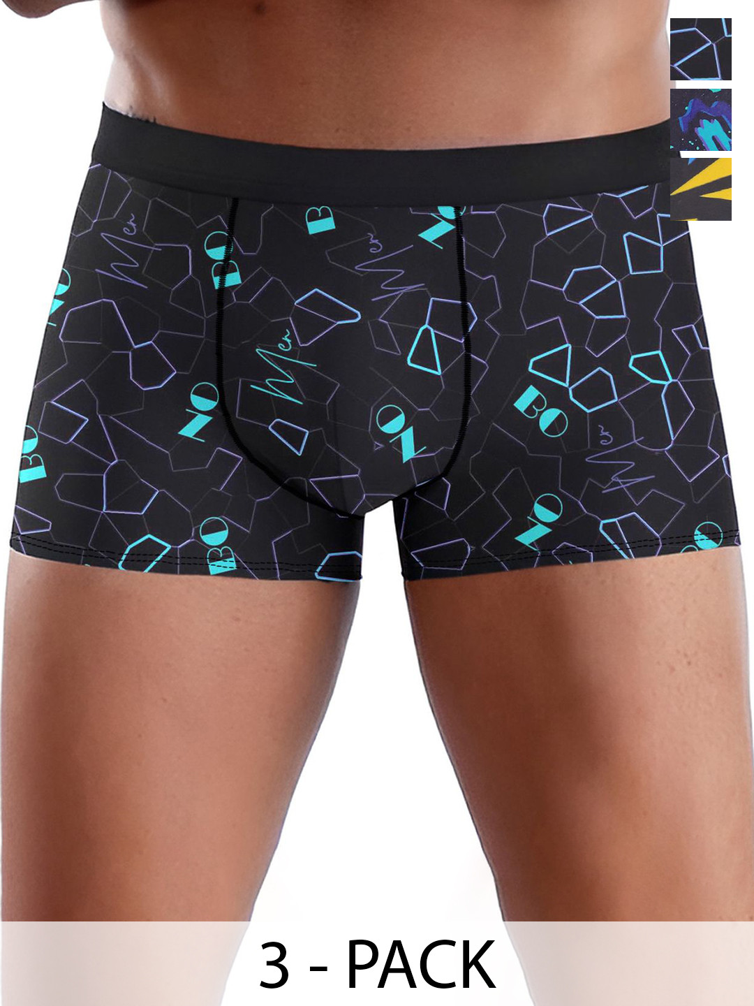 DISPENSER Pack Of 3 Printed Trunk-V13-C7-C3-C4-M for men