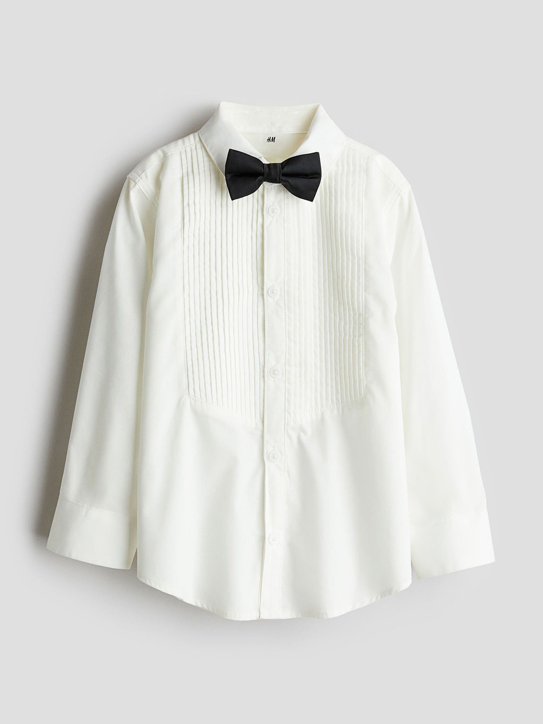 H&M Boys Tuxedo Shirt With A Bow Tie
