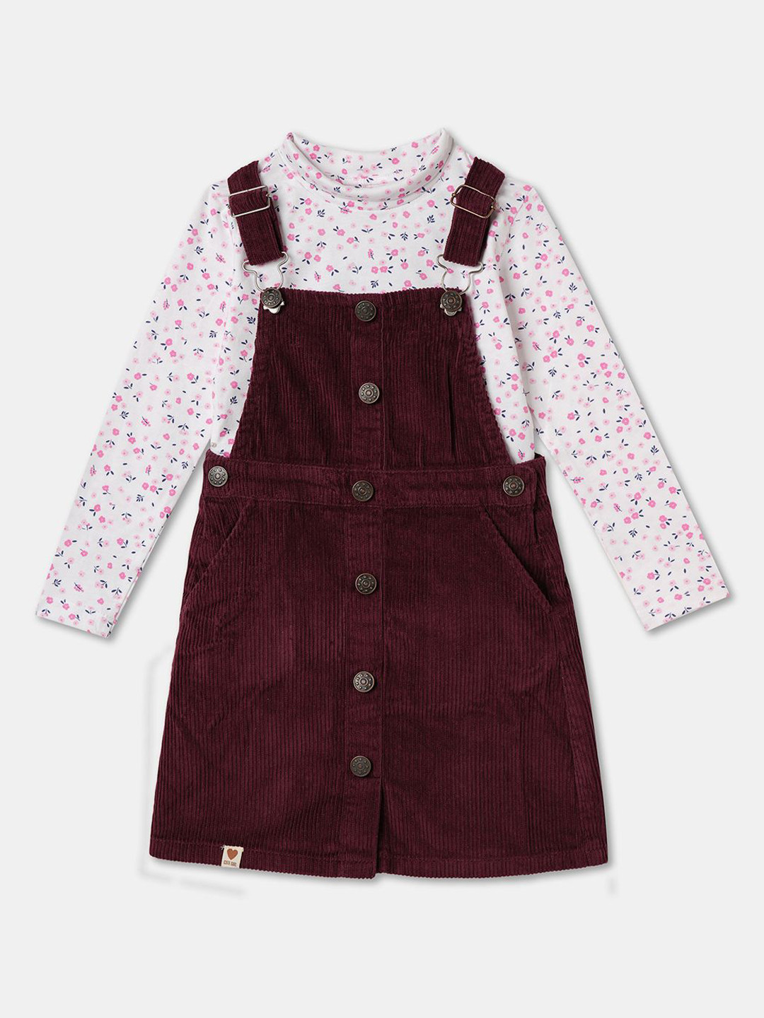 R&B Girls Dungaree With T-Shirt