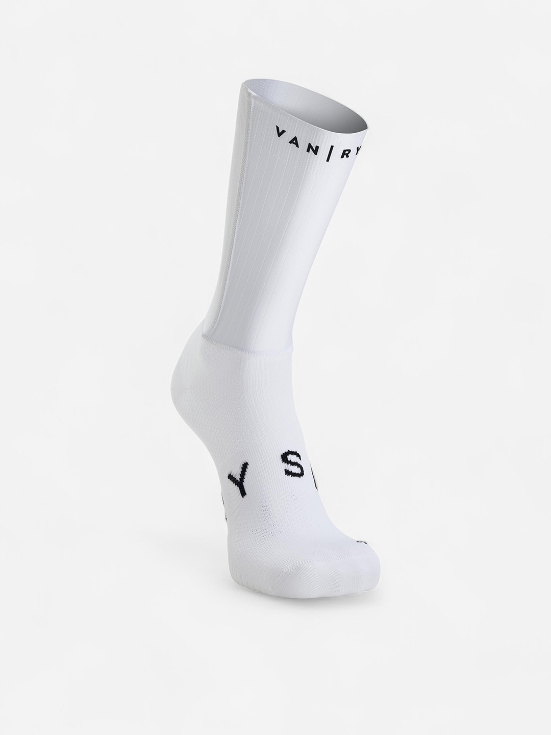 Decathlon VAN RYSEL Cycling Aero Socks 900 White