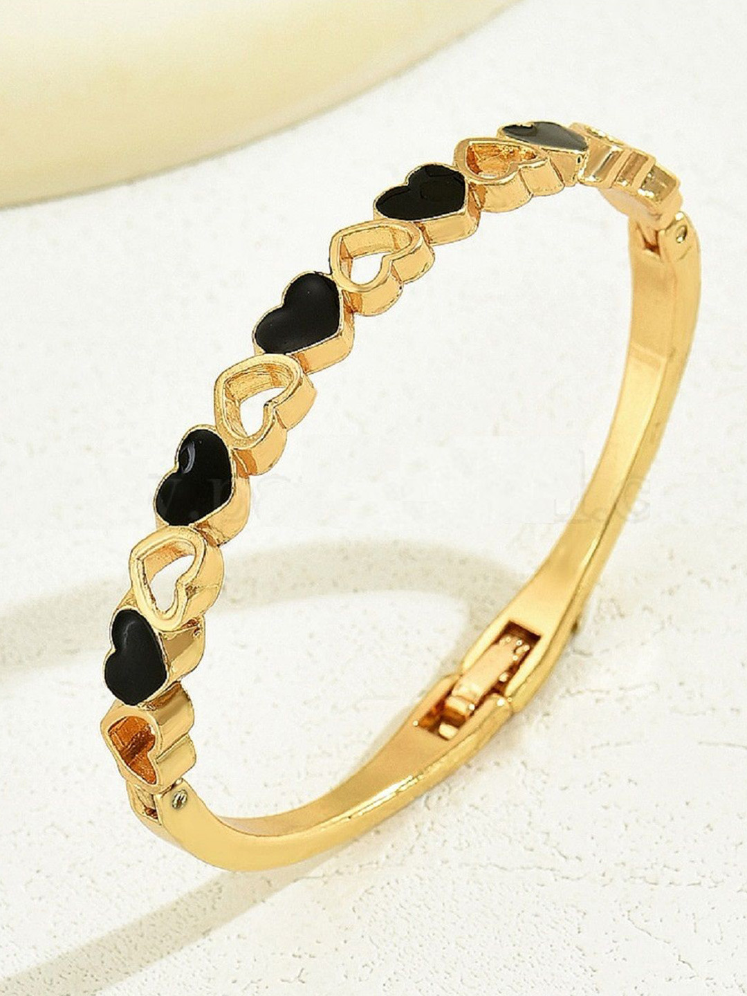 WATCHSTAR Gold-Plated Antique Bangle-Style Bracelet