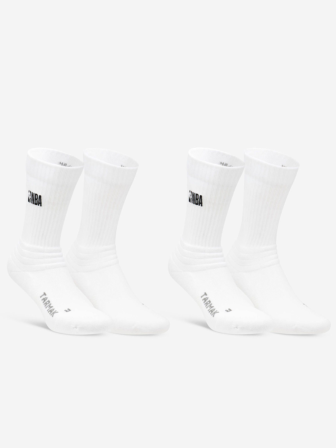 Decathlon TARMAK - Men White Pack Of 2 Nba Above Ankle-Length Sport Socks