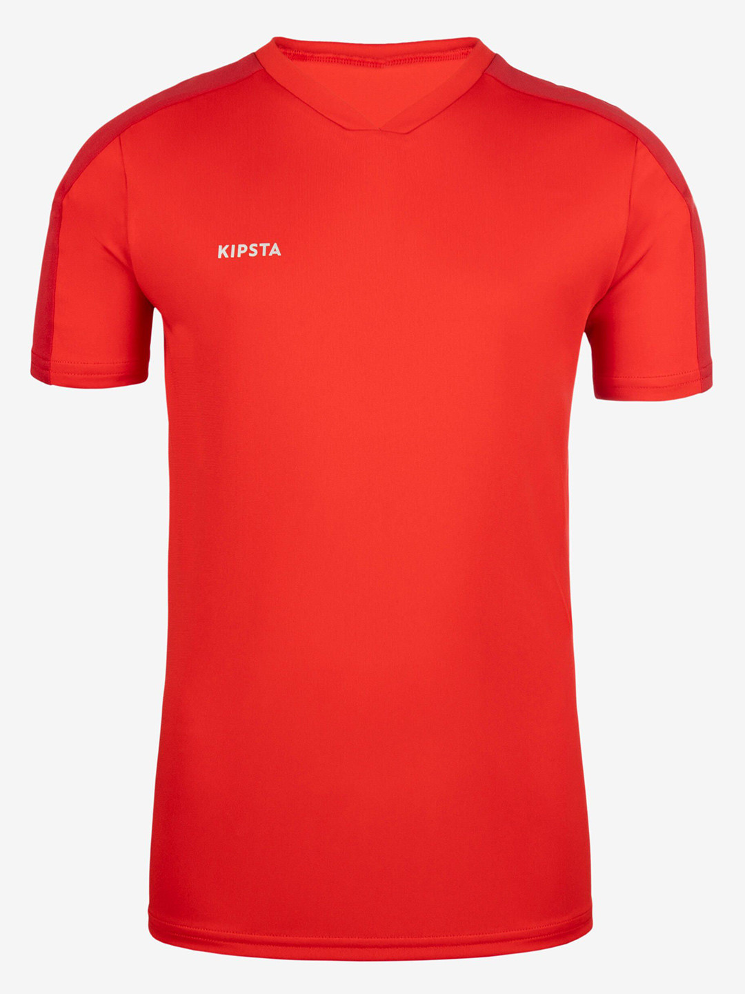 Decathlon KIPSTA - Kids Red Club Essential Quick Drying Football Jersey
