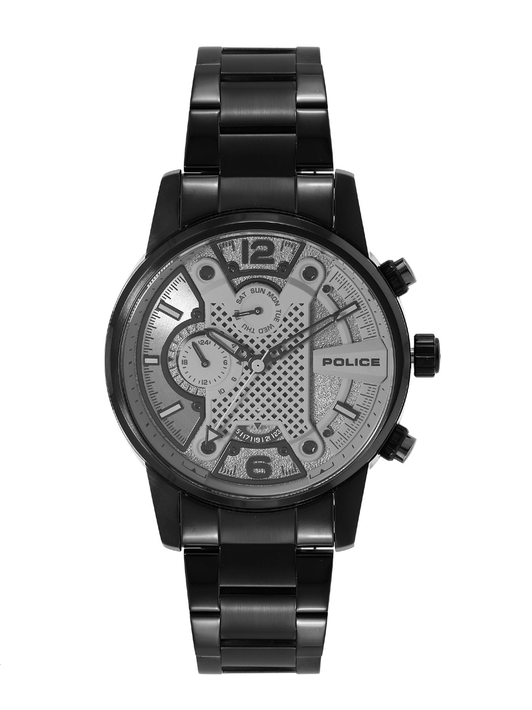 Police Men Analogue Stainless Steel Multi Function Watch PLPEWJK2203304W