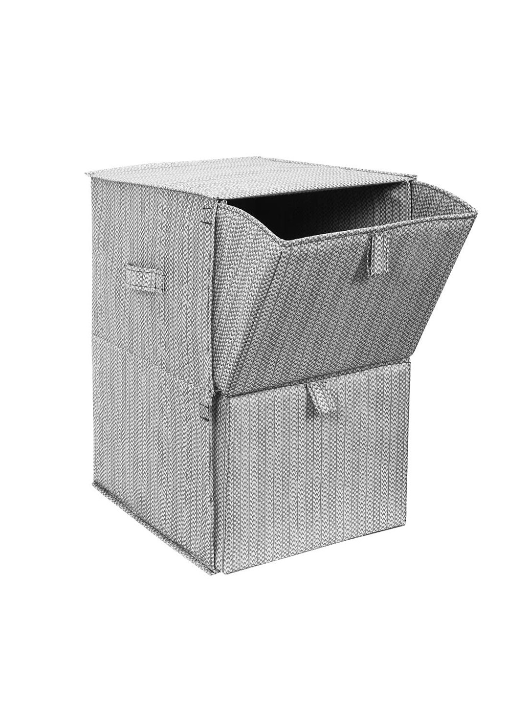 prettykrafts Grey 2 Tier Collapsible Storage Organiser