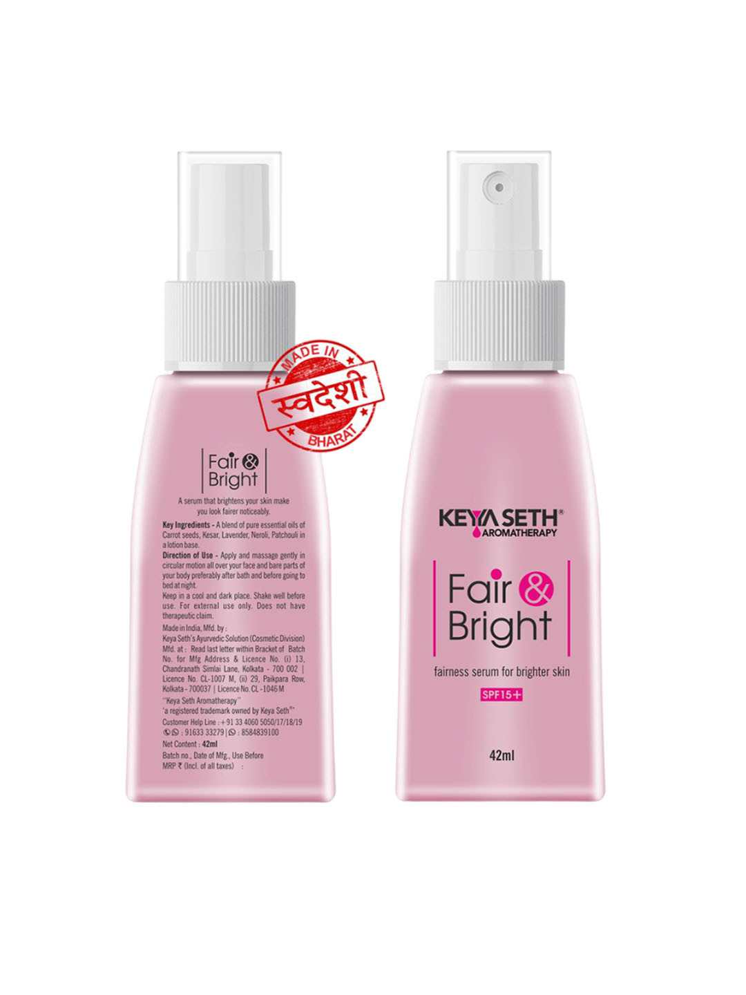 KEYA SETH AROMATHERAPY  Fair & Bright Fairness Vitamin C Serum -42 ml