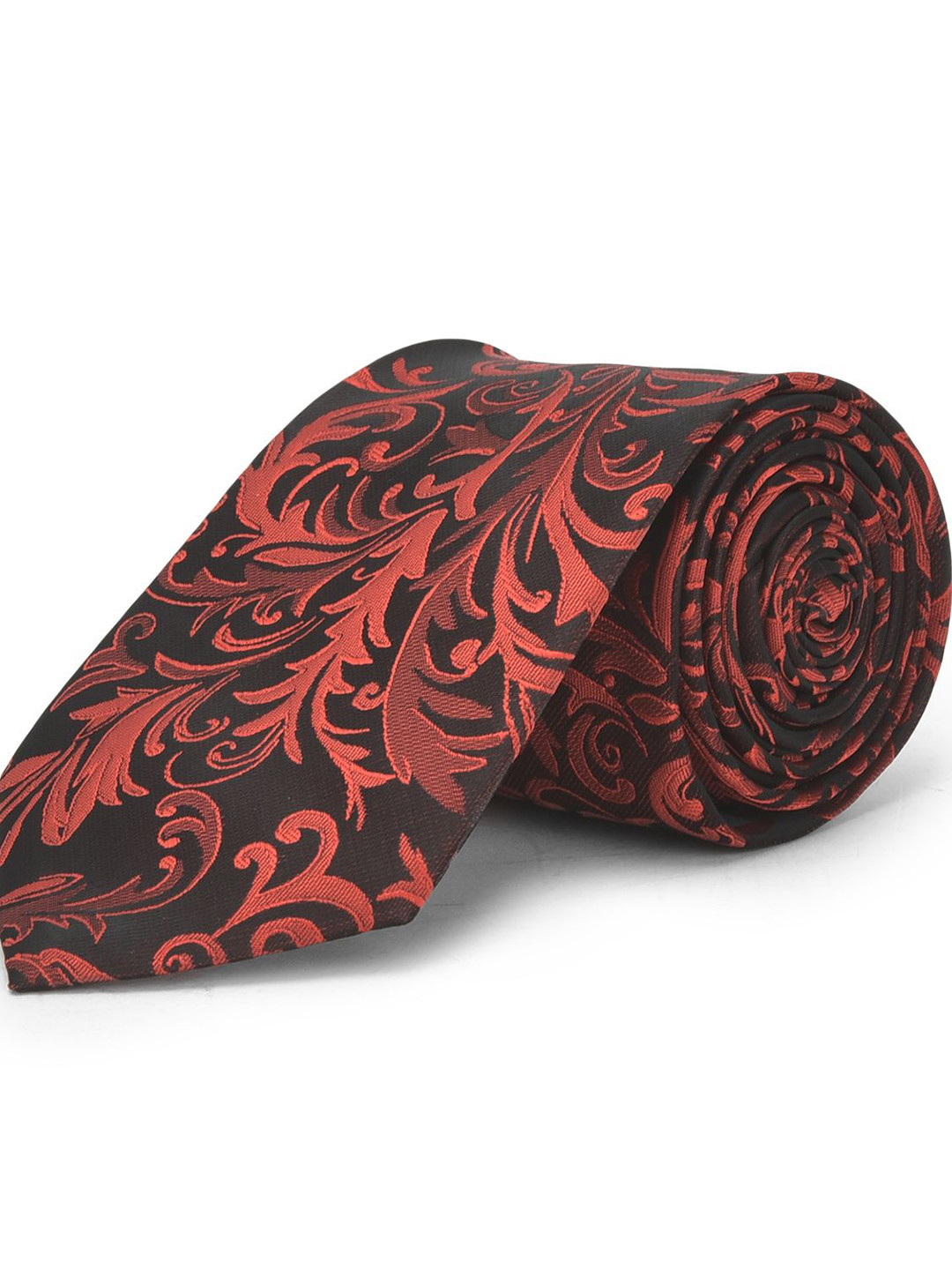 Cazzano Men Floral Embroidered Slim Tie Cufflinks & Pocket Square Accessory Gift Set