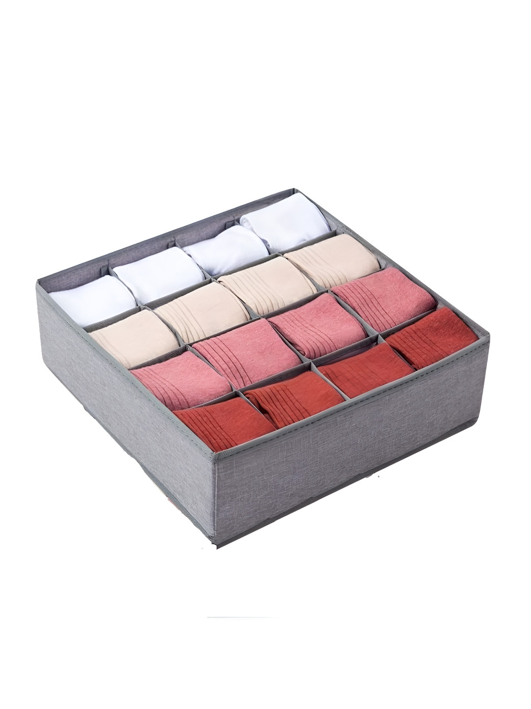 KriShyam Grey 16 Cell Collapsible Cabinet Organizer