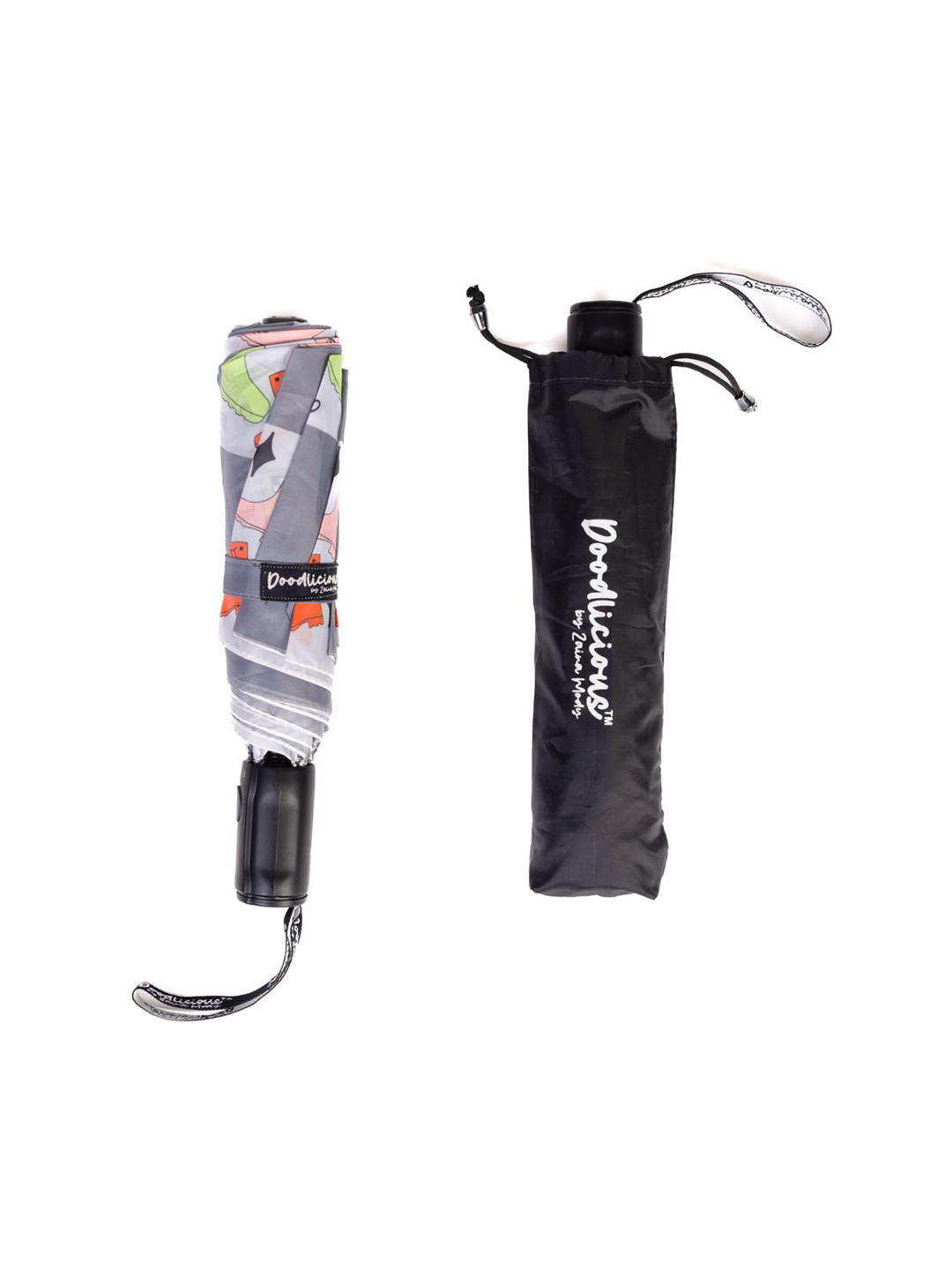 Doodlicious Unisex 8 Fold Umbrella for UV Protection and Rain Umbrellas