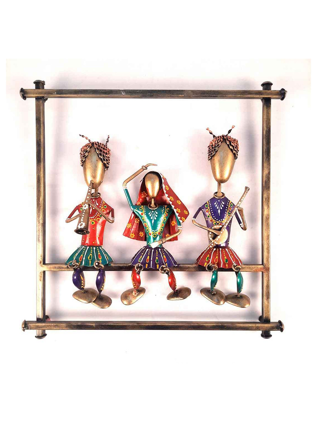 apka mart Musician Design Metal Ethnic Motifs Glossy Hall Wall Hangings-15.4In