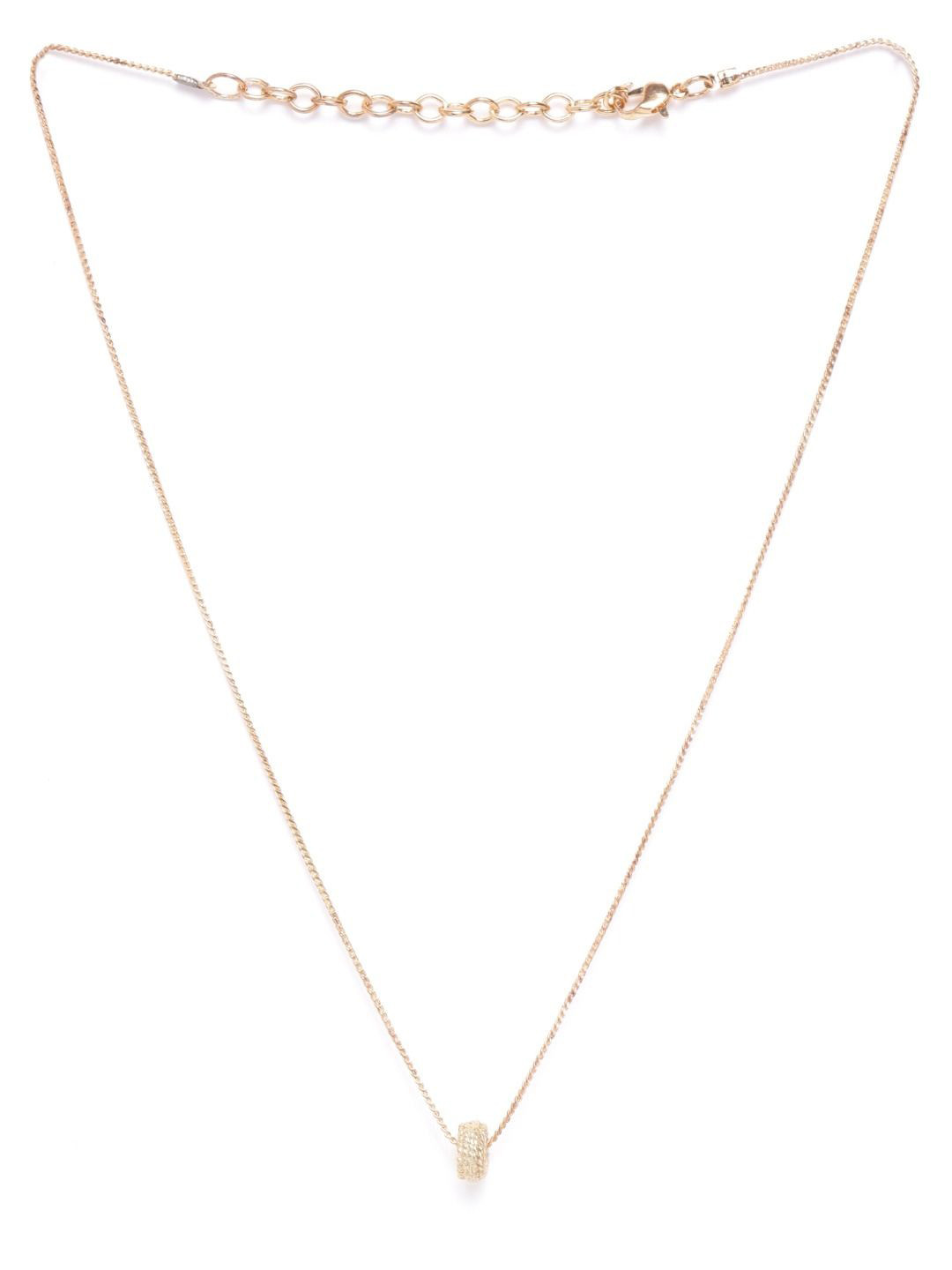 KPOP Rose Gold-Plated 3 in 1 Stone Studded Layered Necklace
