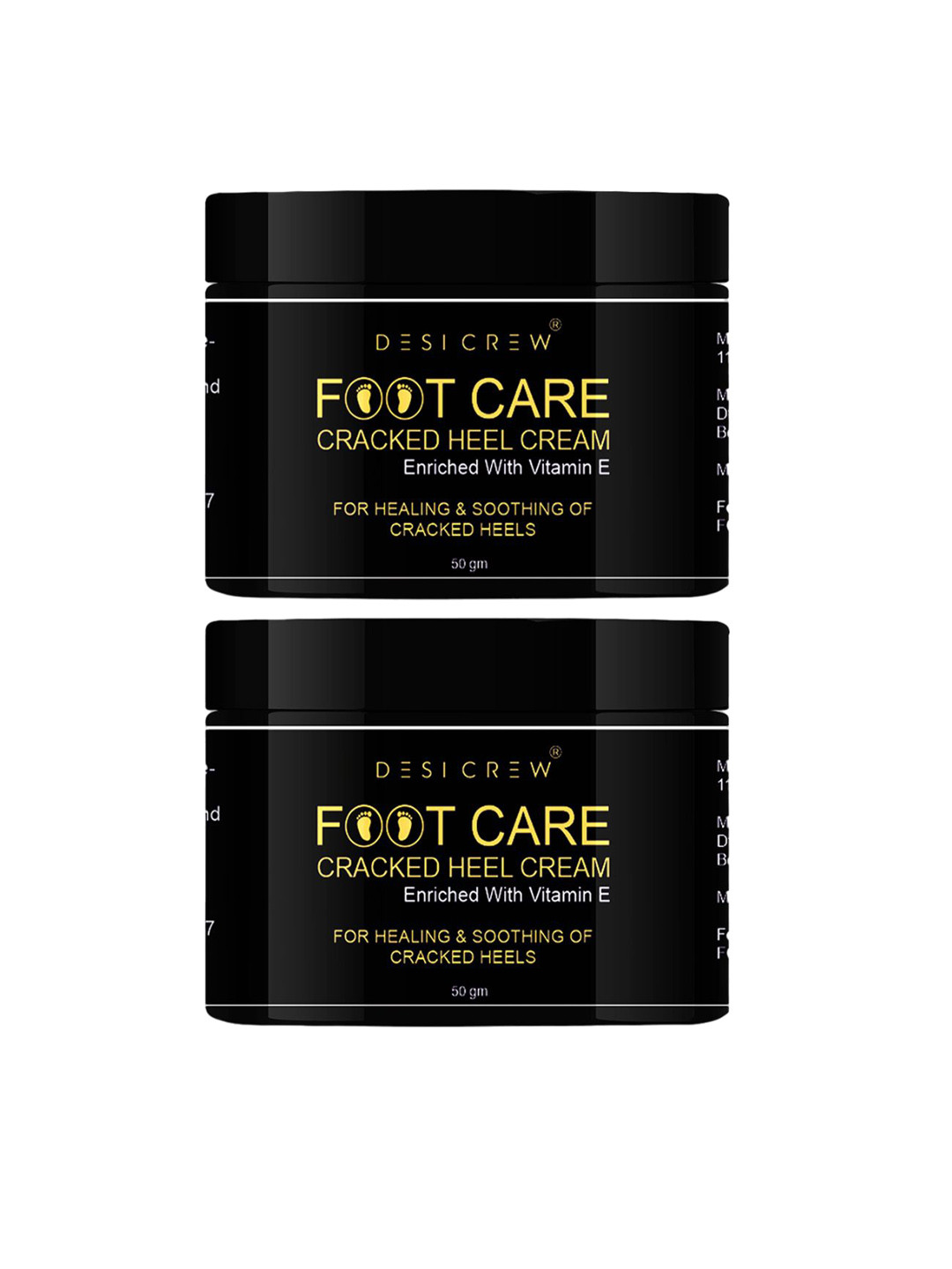 Desi Crew Set Of 2 Foot Care Cracked Heel Cream - 50 g Each