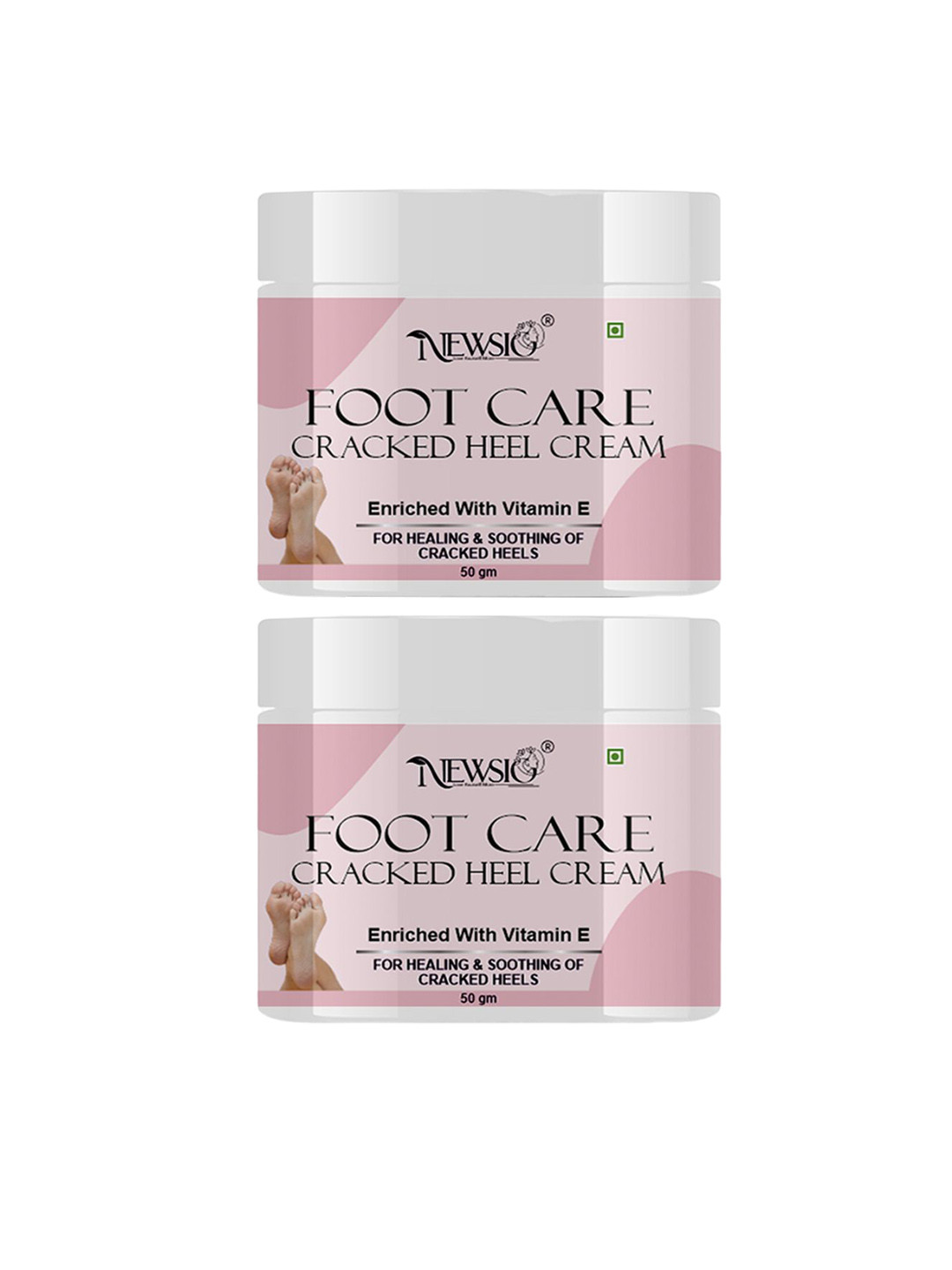 Newsio Set Of 2 Foot Care Cracked Heel Cream - 50 g Each