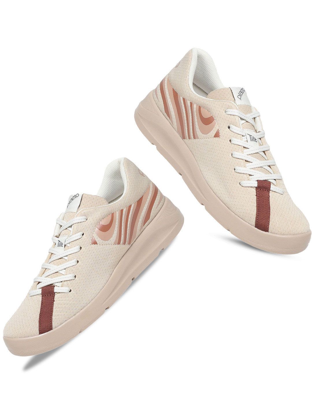 plaeto Women Mesh Running Lace-Ups Non-Marking Shoes