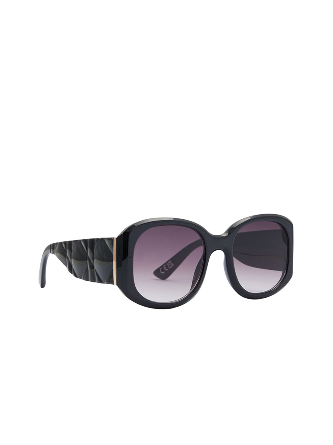 ALDO Women Round Sunglasses CORNELIS970-BLACK/GOLD MULTI