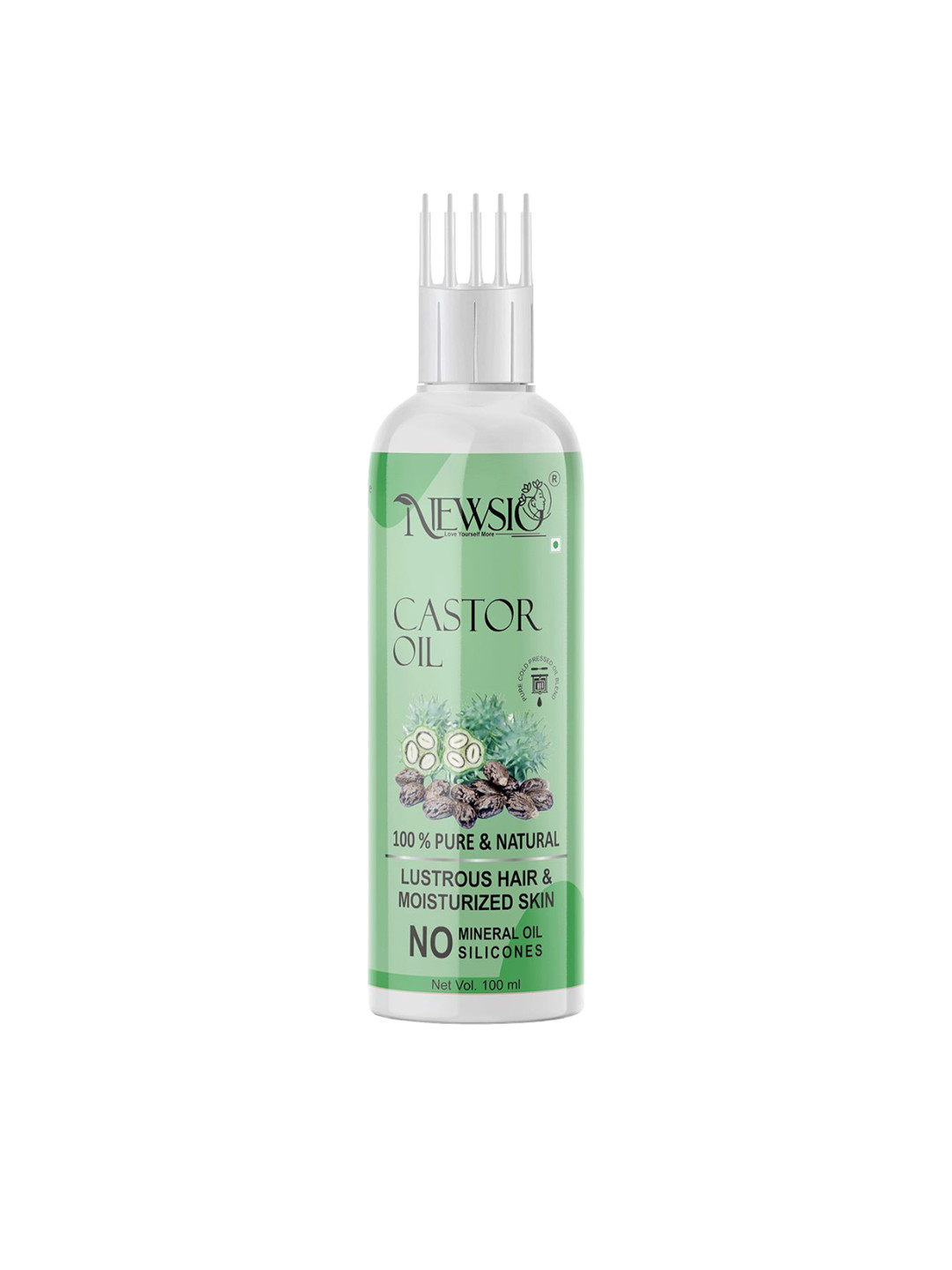 Newsio 100% Pure & Natural Castor Oil - 100 ml