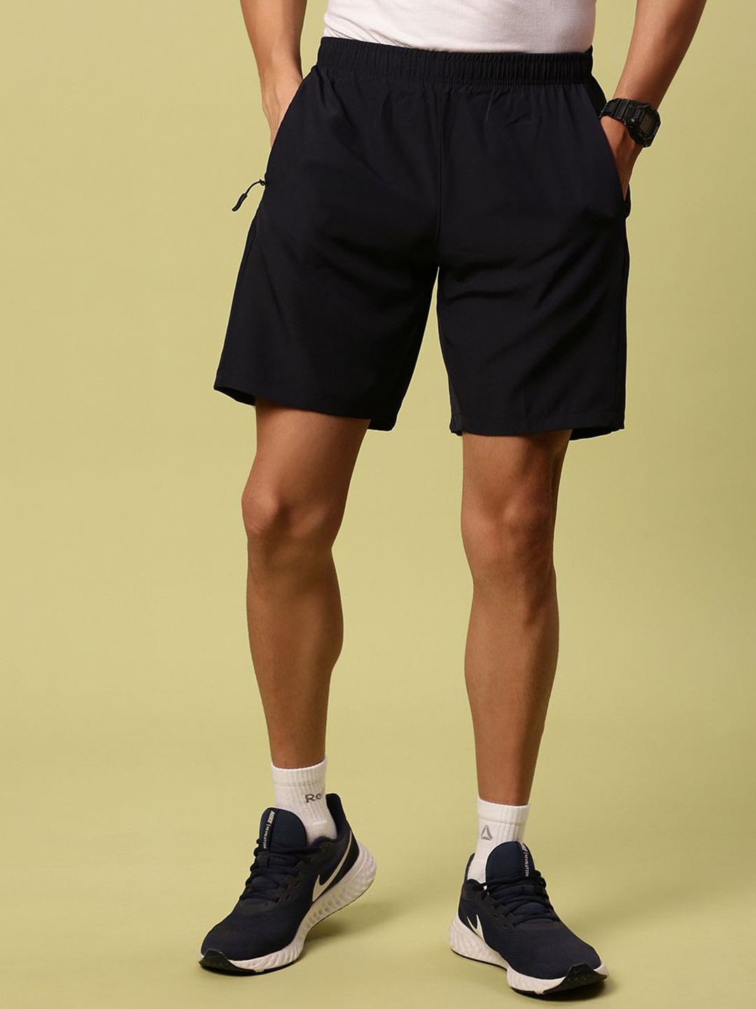 Urban Dog Men Solid Running Sports Shorts