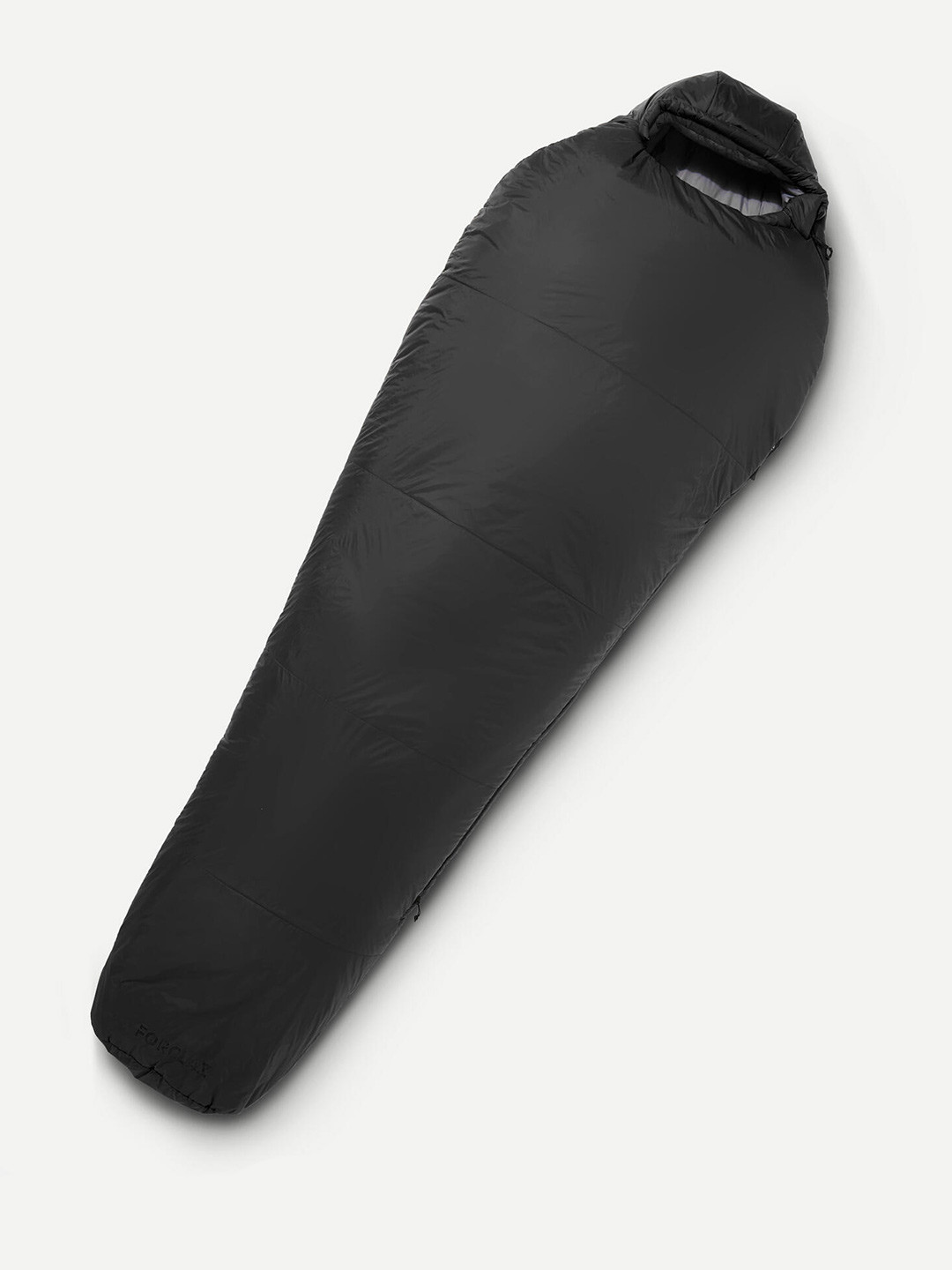 Decathlon Unisex Black & Grey 5 Degrees Synthetic Trekking Sleeping Bag