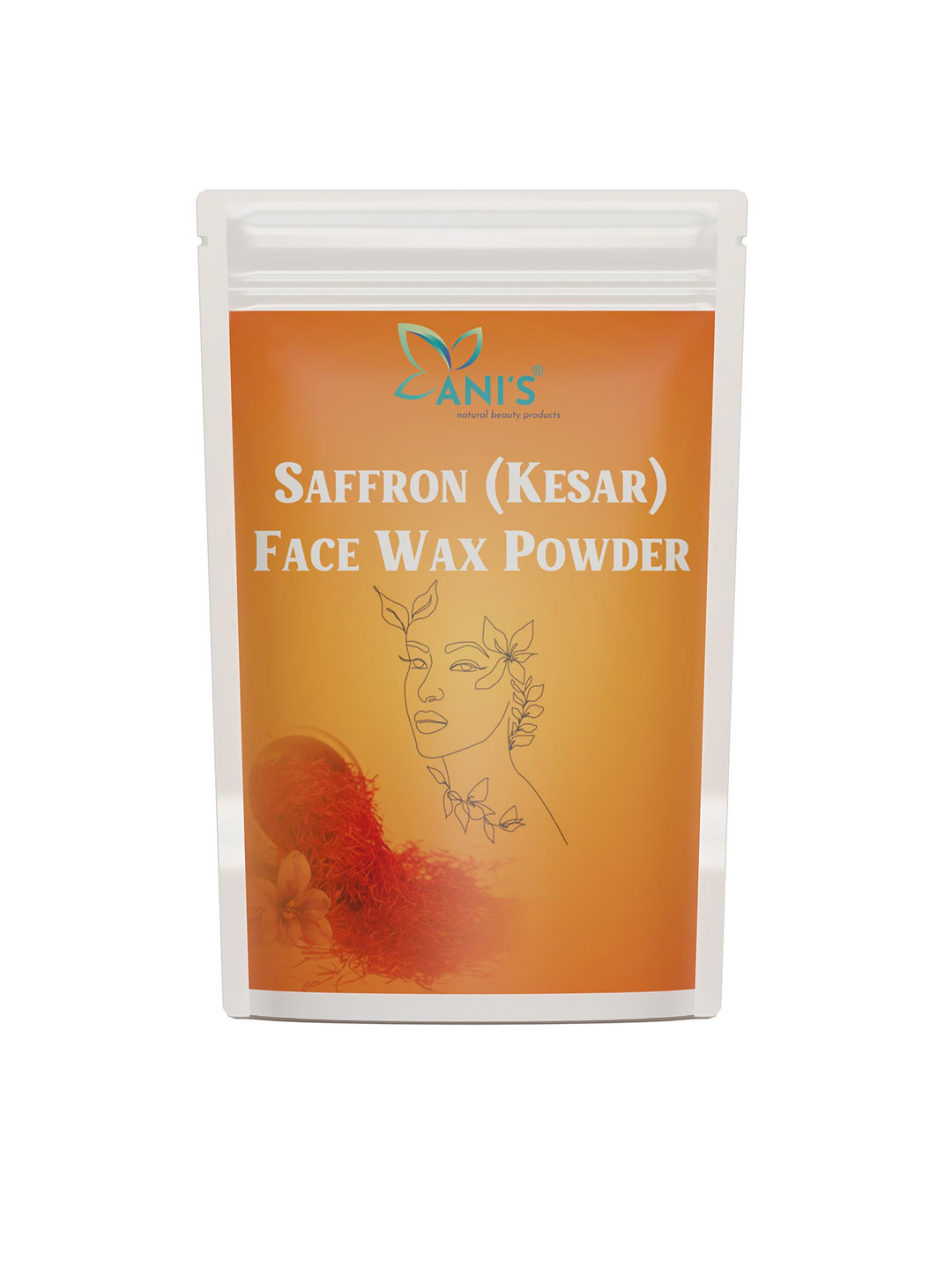 ANI'S Saffron Face Wax Powder For Instant Hair Removal - 100g