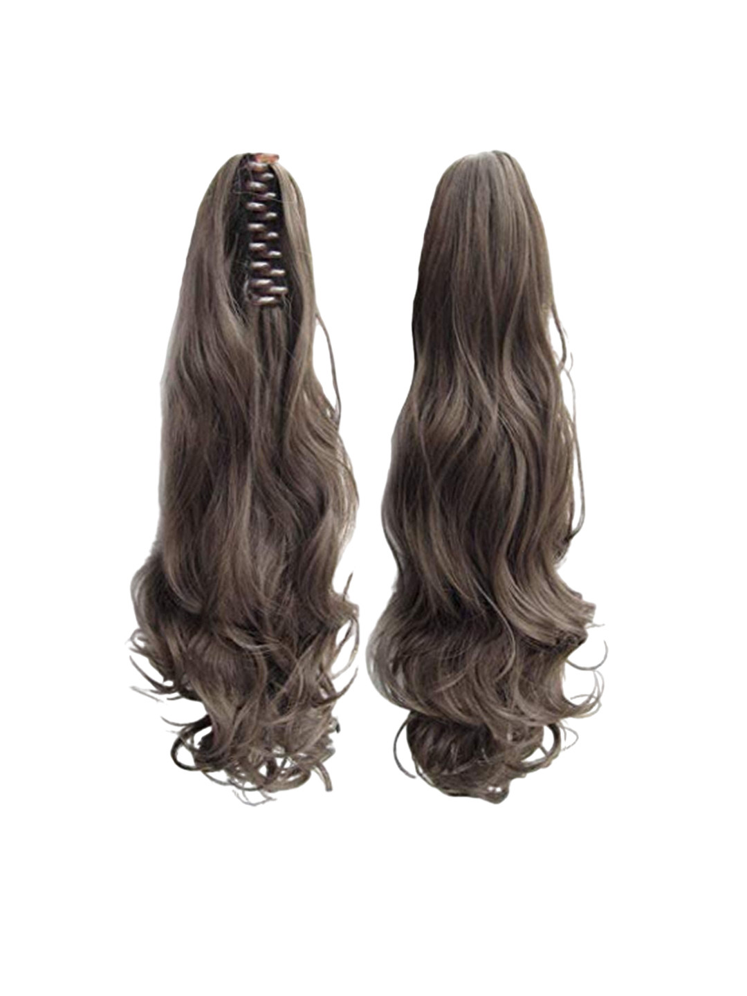 D-Divine Ponytails Hairpiece Wavy Hair Extension- Brown