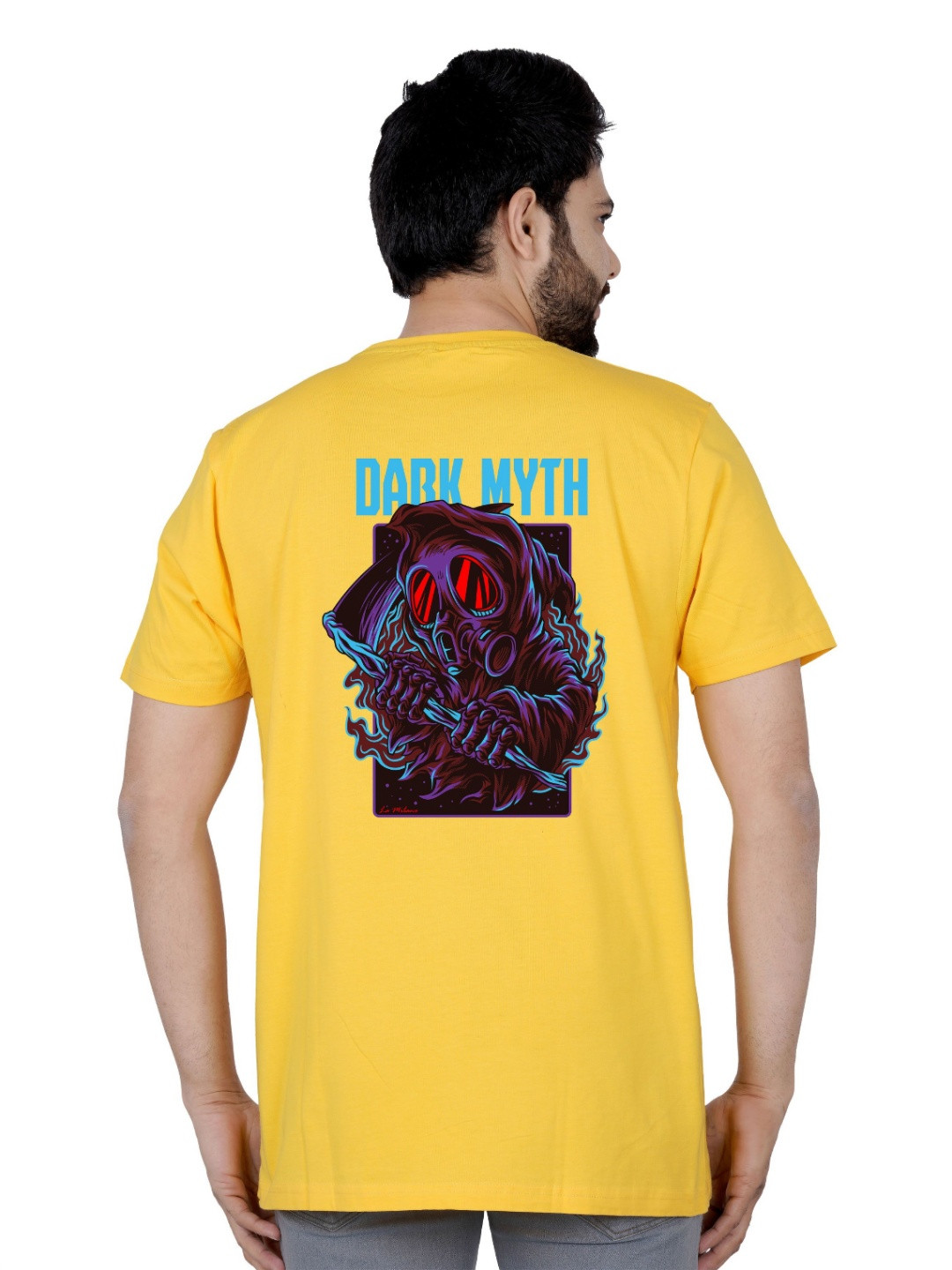 LA MILANO Men Pure Cotton Slim Fit T-shirt