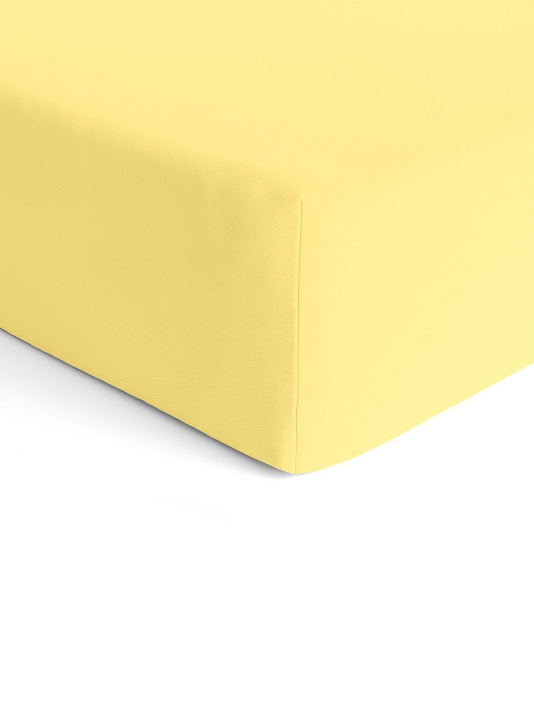 The White Cradle Mysterious Collection Yellow Solid Cotton 120 TC Fitted Crib Bedsheet -99 x 60 cm