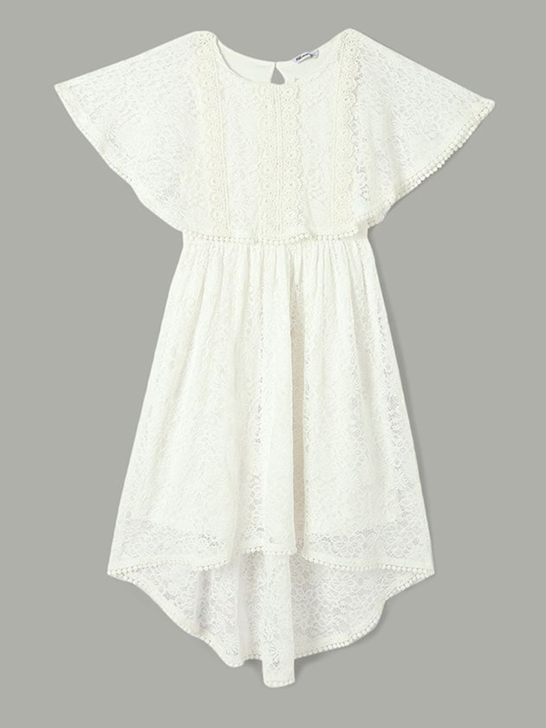 Fame Forever by Lifestyle Girls Floral Cape Sleeve Fit & Flare Mini Dress