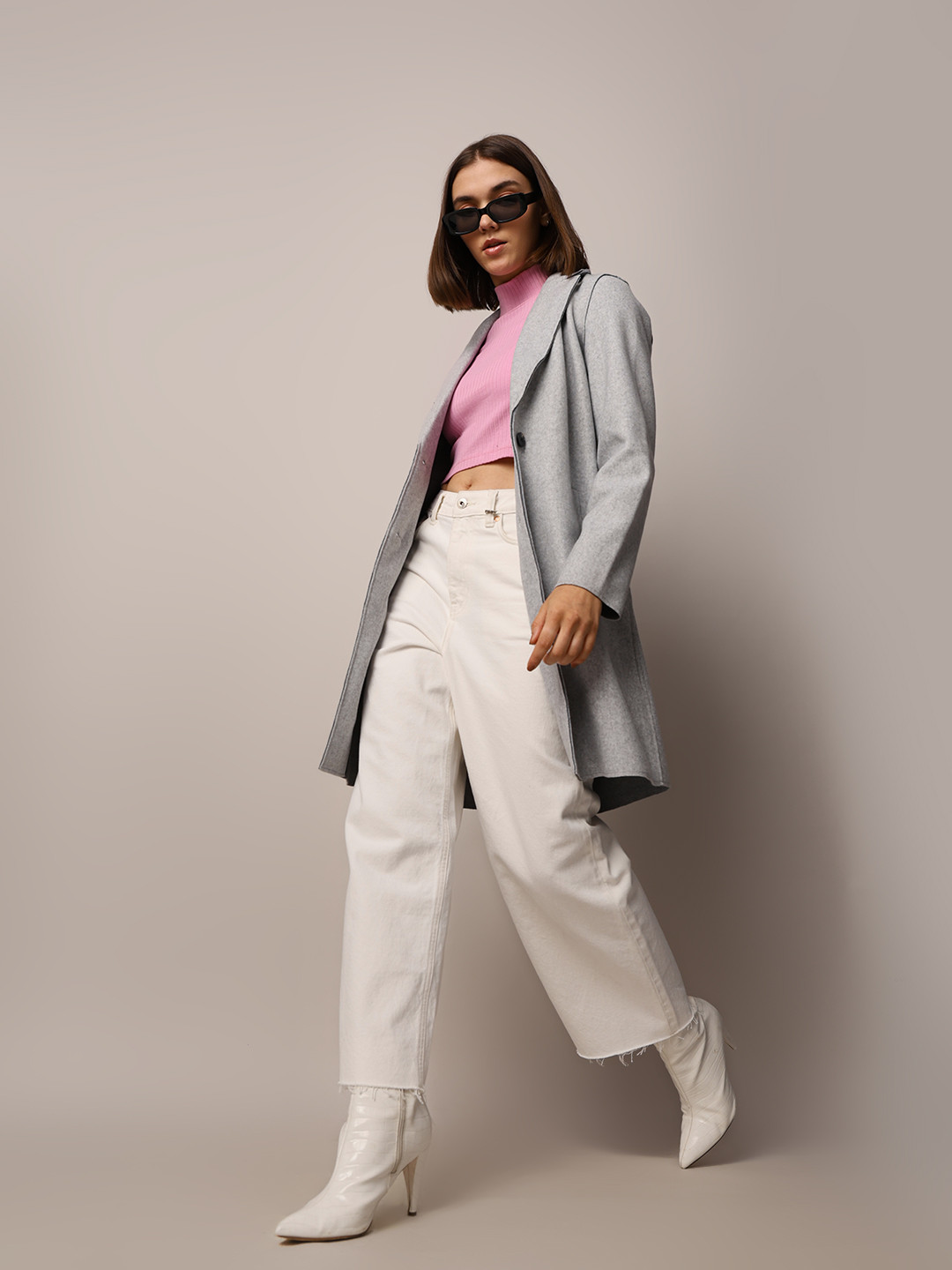 ONLY Women Single-Breasted Overcoat