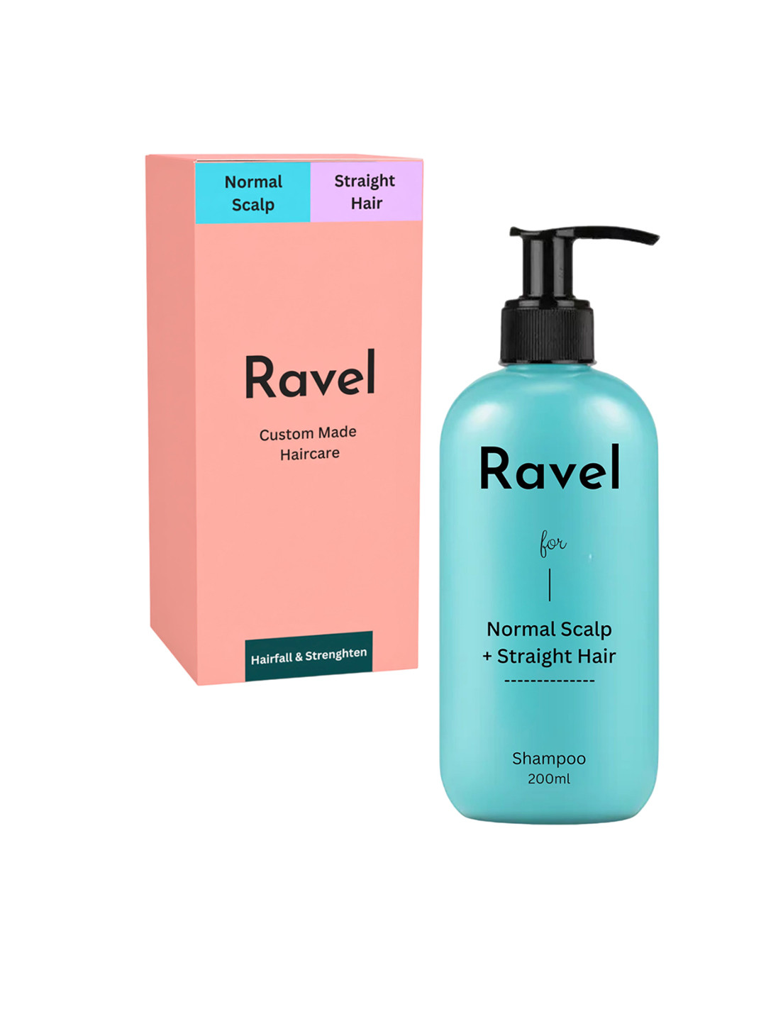 Ravel Customized Hair Fall Control Shampoo - Normal Scalp & Straight Hair - 200ml