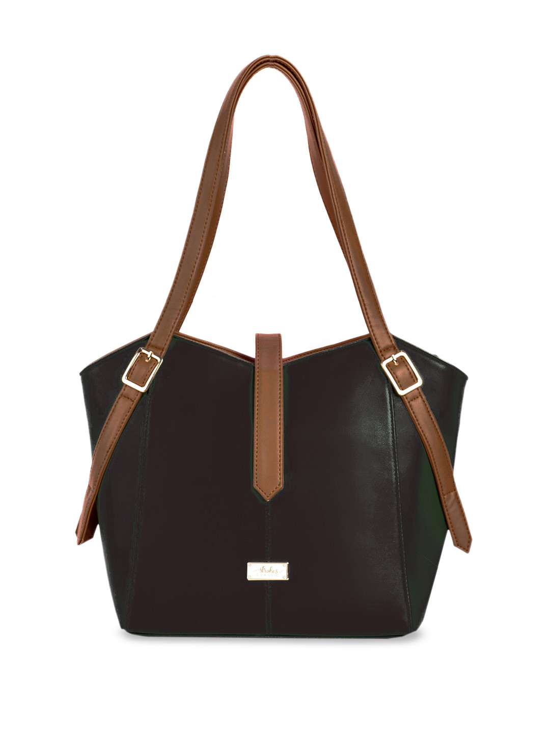 Strokes by Namrata Mehta Women Up to 12 inch Laptop Solid Structured Tote Bag