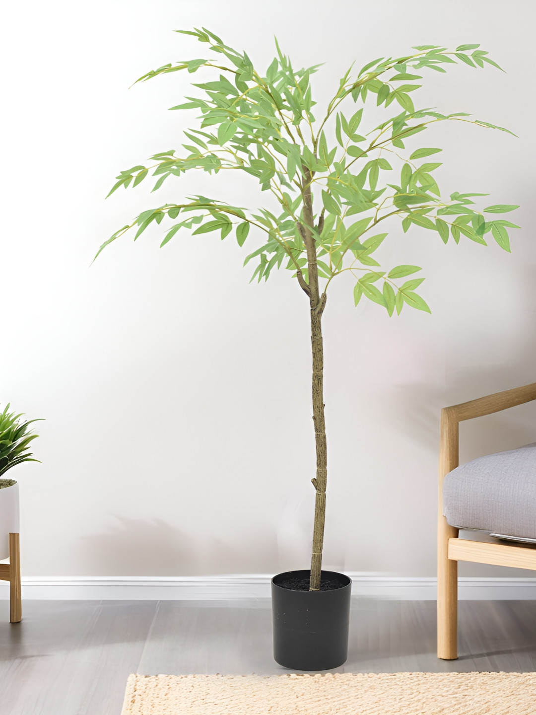 UMAI Green & Black Nandi Artificial Plant With Pot