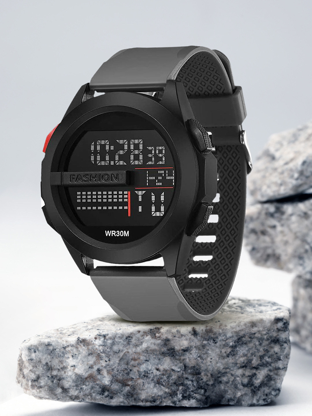 LUXURIT Men Dial & Straps Digital Watch 119 - grey