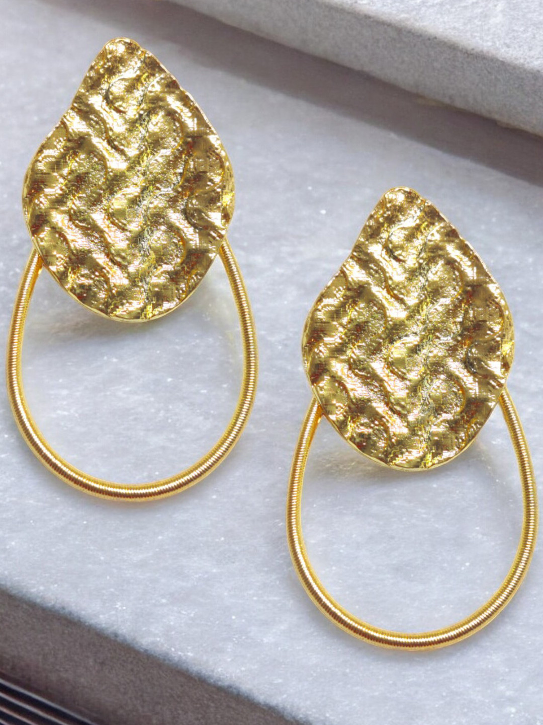 fabula Teardrop Shaped Drop Earrings