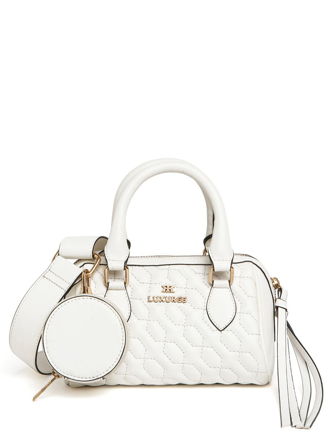 KLEIO Structured Quilted Handheld Bag With Pouch