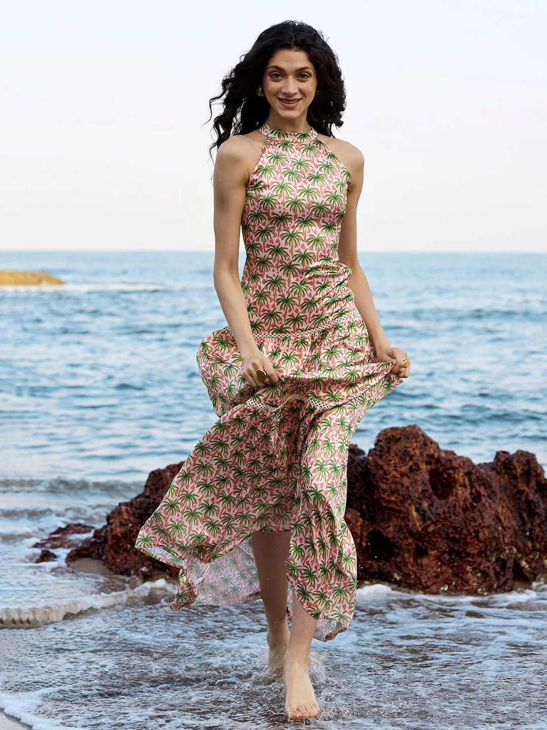 Anasi Clothing Women Satin Maxi Dress