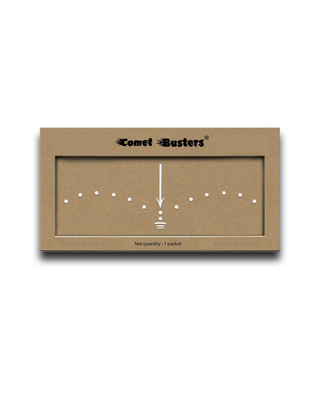 Comet Busters Circular Traditional Bindis - White