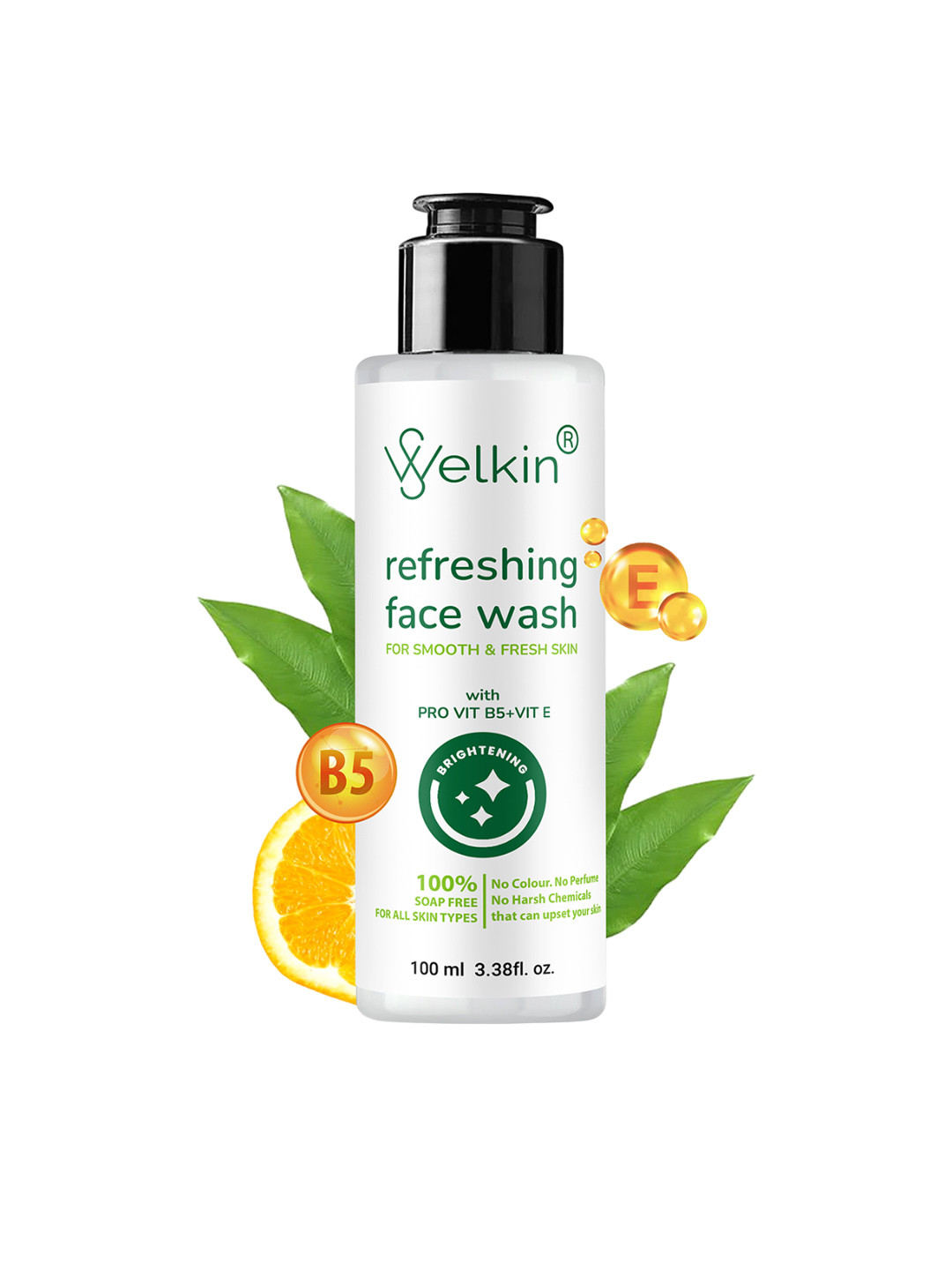 WELKIN Set Of 2 Refreshing Face Wash With Vitamin E - 100ml Each