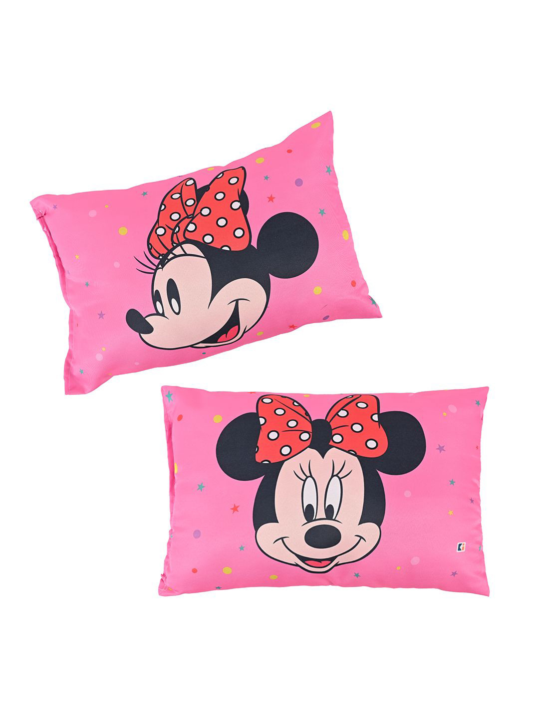 Kuber Industries Disney Pink Cartoon Characters Cotton Ultra Soft Cotton Baby Pillow-10 x 30 x 45 cm
