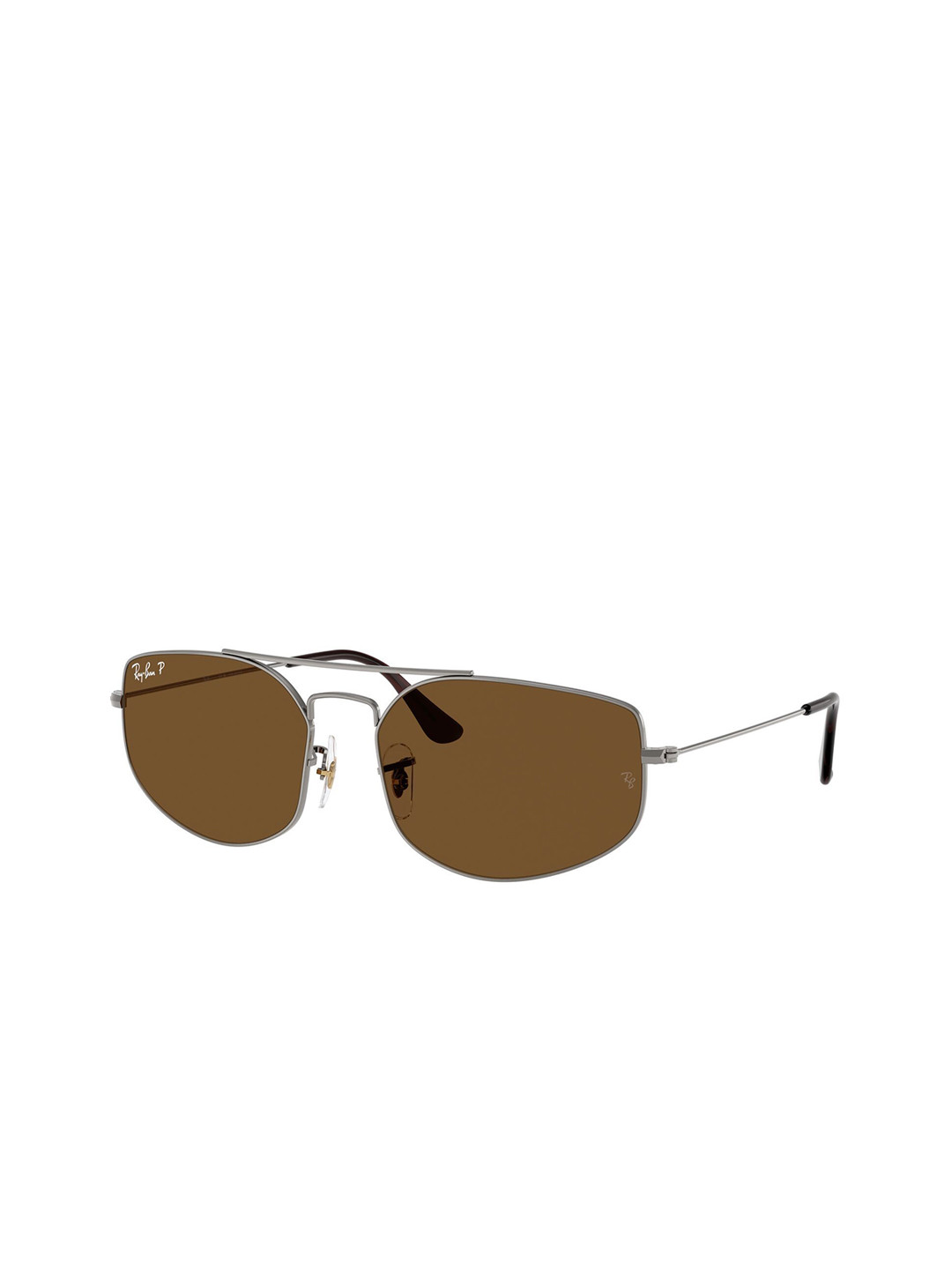 RAY-BAN Unisex Polarized Brown Lens Irregular Sunglasses - 0RB3845004/5760