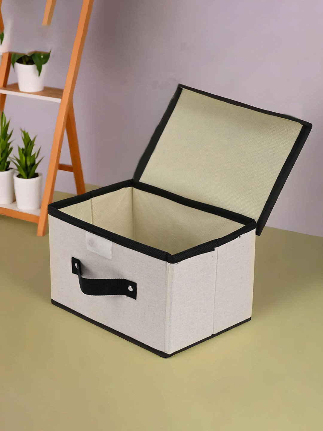 Kuber Industries White & Black 8 Pieces Drawer Organiser