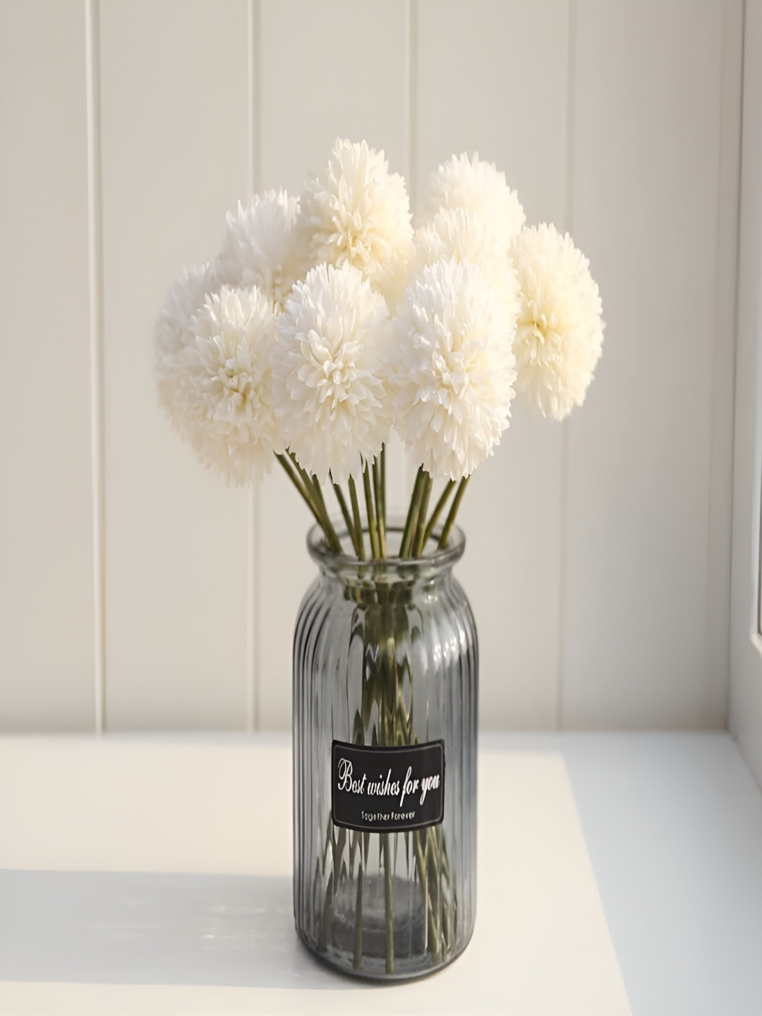 VRB DECOR White 1 Pieces Gypsophilia Artificial Flower