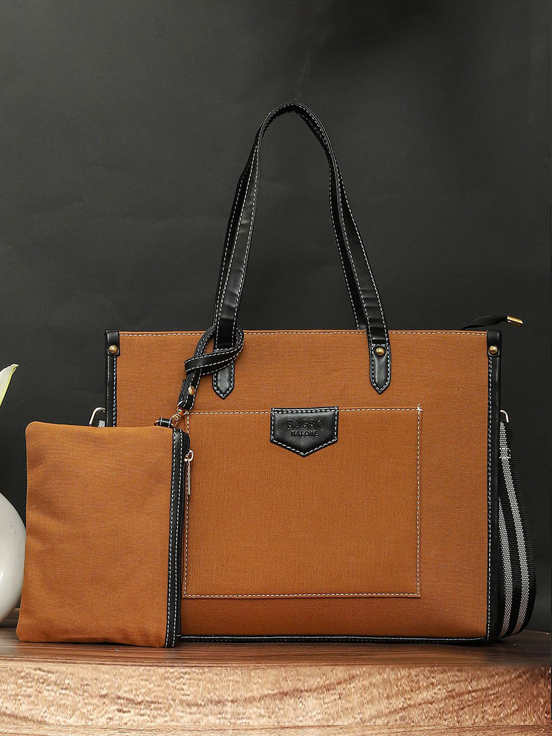 Bagsy Malone Women Solid Structured Shoulder Up To 16 Inch Bag