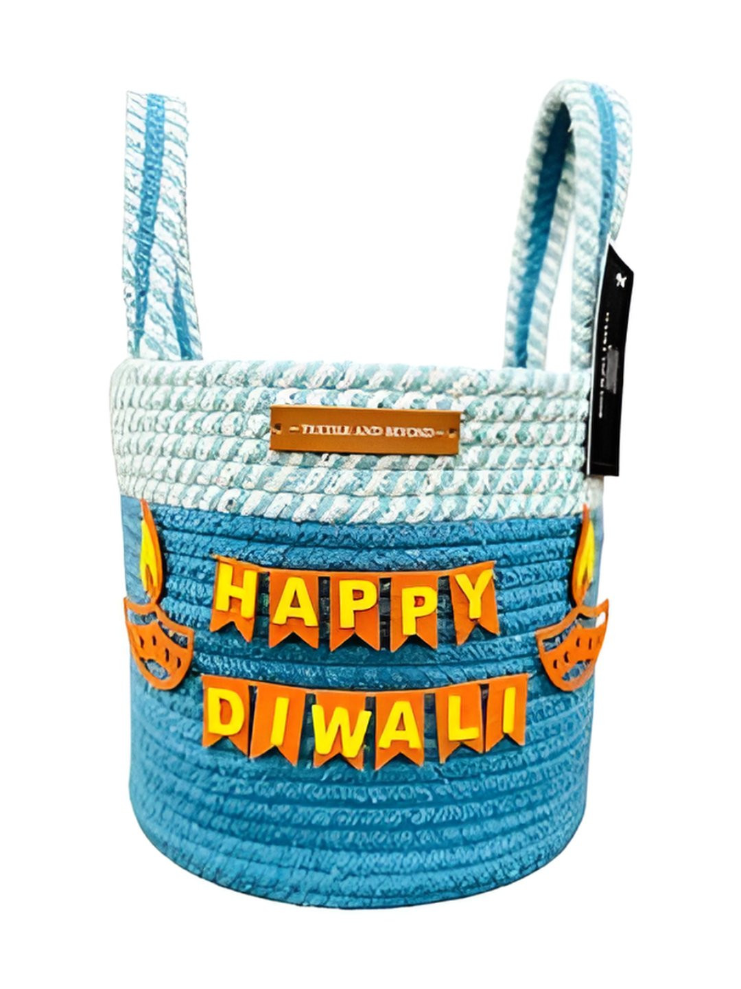 Textile and Beyond Blue Easy to Clean Cotton Fruit and Vegetable Basket