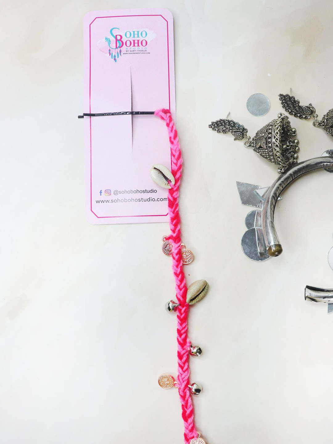 Soho Boho Studio Women Tassle Hair Bobby Pin