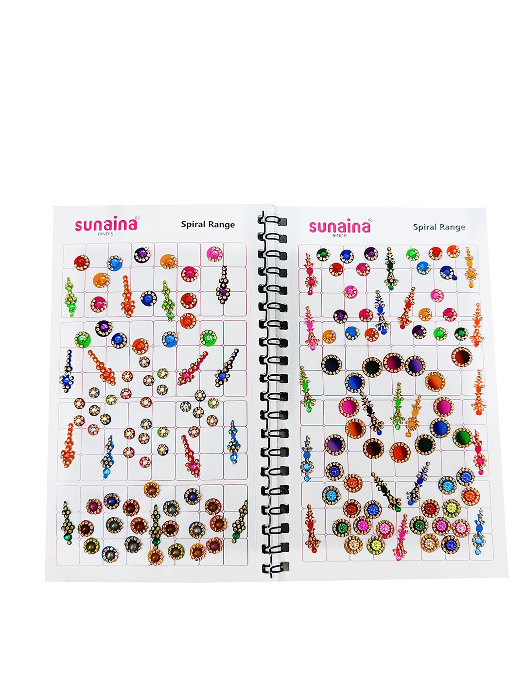 Sunaina Assorted Mix Size Design Stone Studded Round & Long Sparkle Bindi Book