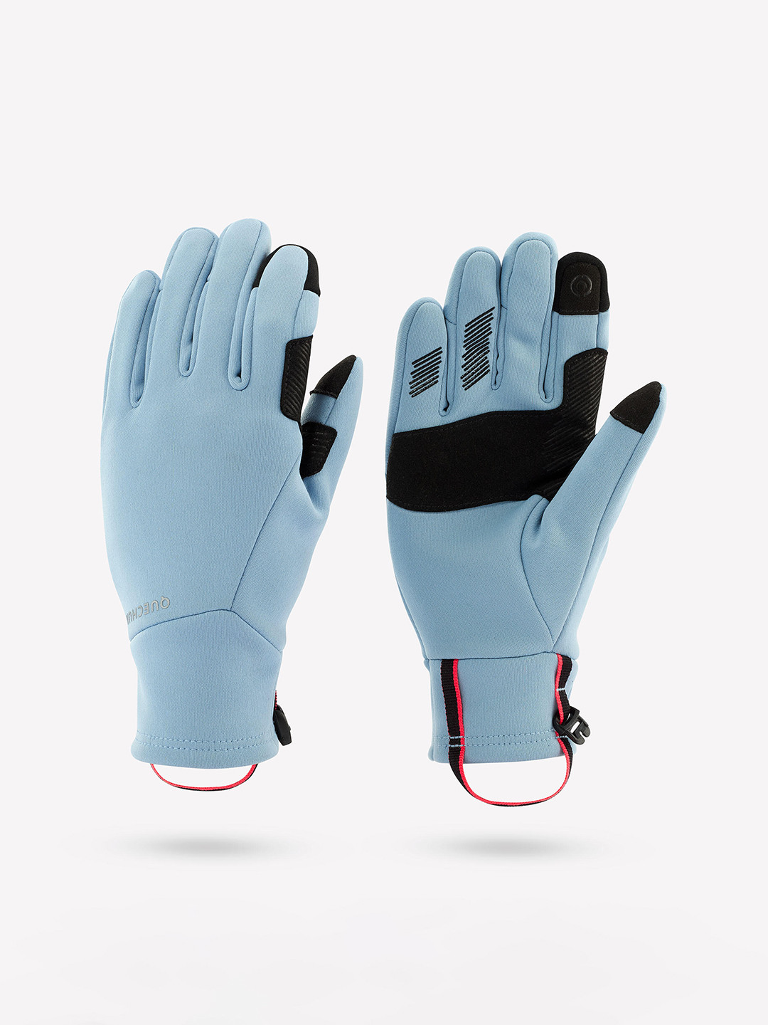 Decathlon QUECHUA Kids Blue Water Repellent Touchscreen Compatible Winter Gloves