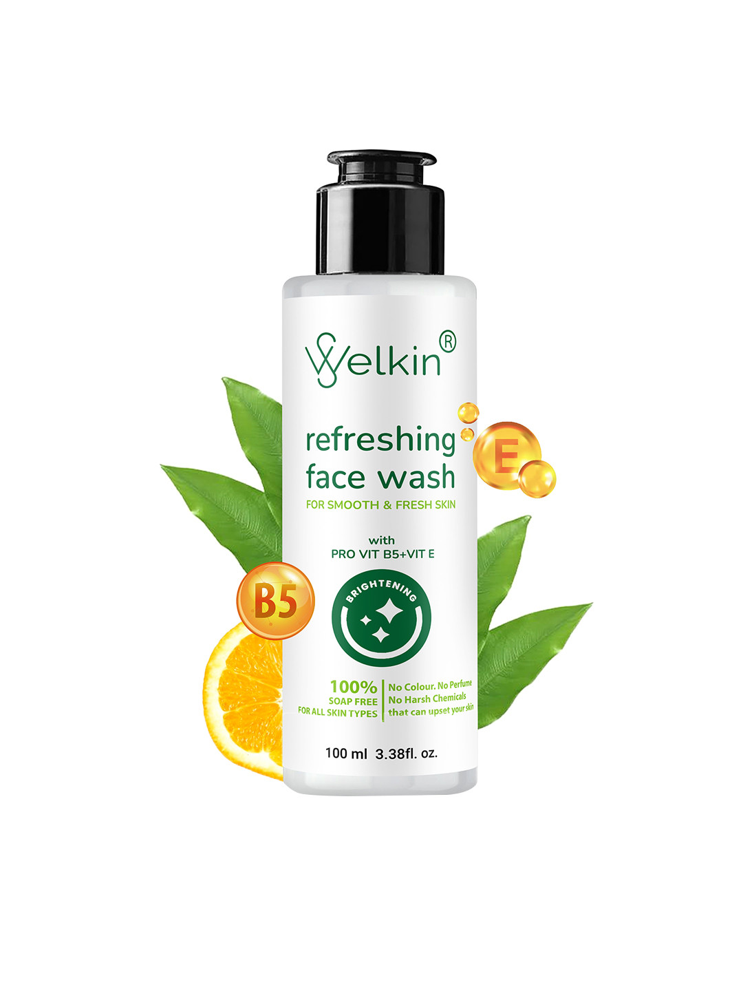 WELKIN Refreshing Face Wash With Pro Vitamin B5 + E - 100ml