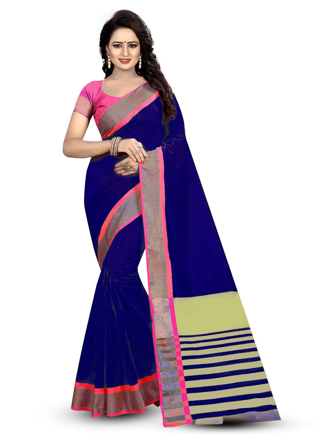 Maroosh Fusion Saree with unstitched blouse piece