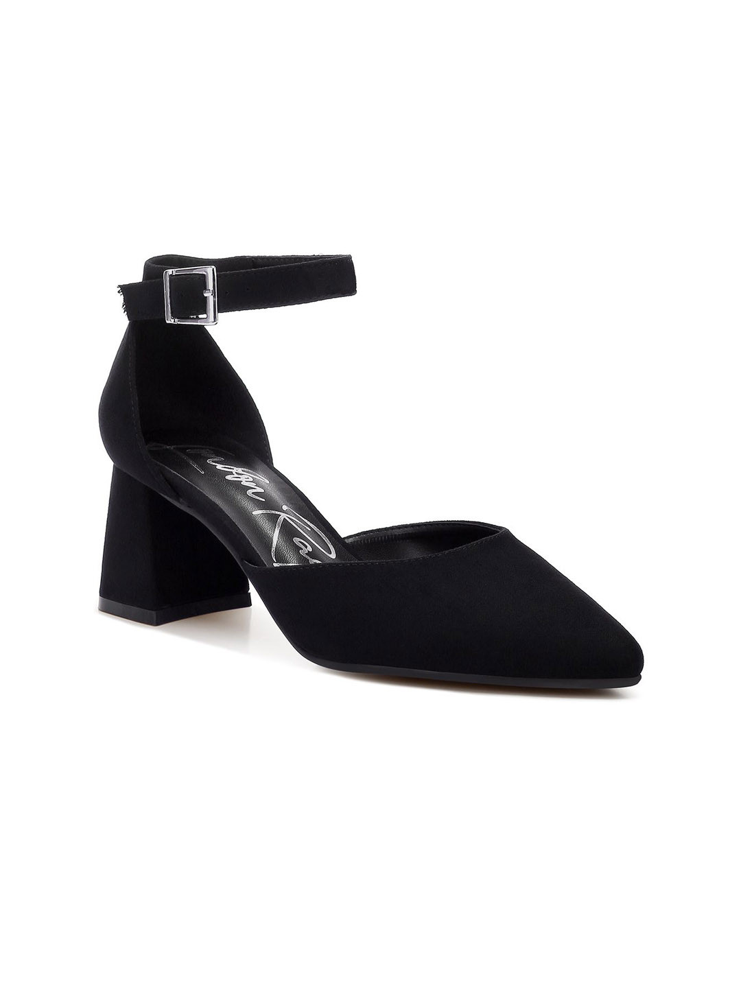 London Rag Women Textured PU Block Pumps